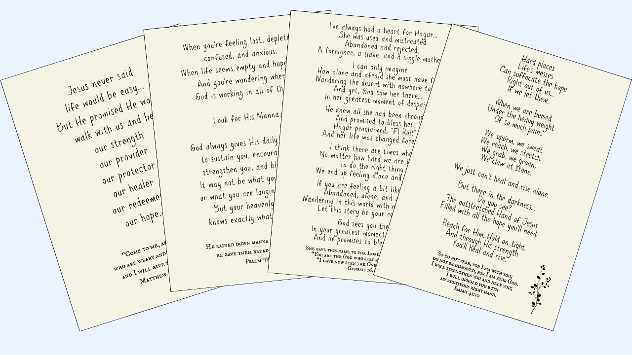 17 God Sees You Encouraging Notes