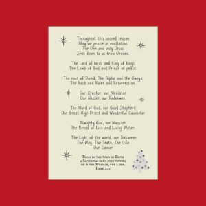 This Christmas may we praise all the names of Jesus!