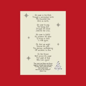 Christmas Card about the Annointed One who came to earth through a miraculous birth.