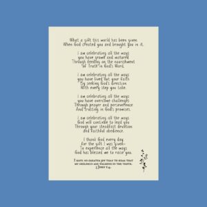 Encouragement for Son or Daughter Growing in Their Faith