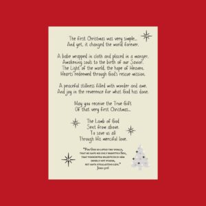 May you experience the true gift of that very first Christmas.