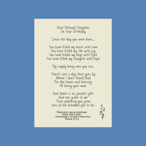 Birthday Blessings for Daughter